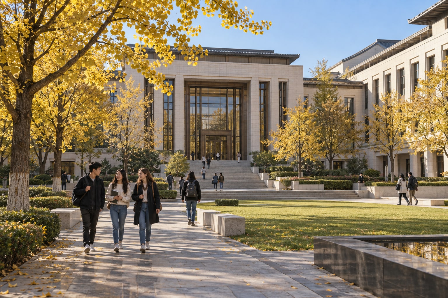 Main academic quadrangle